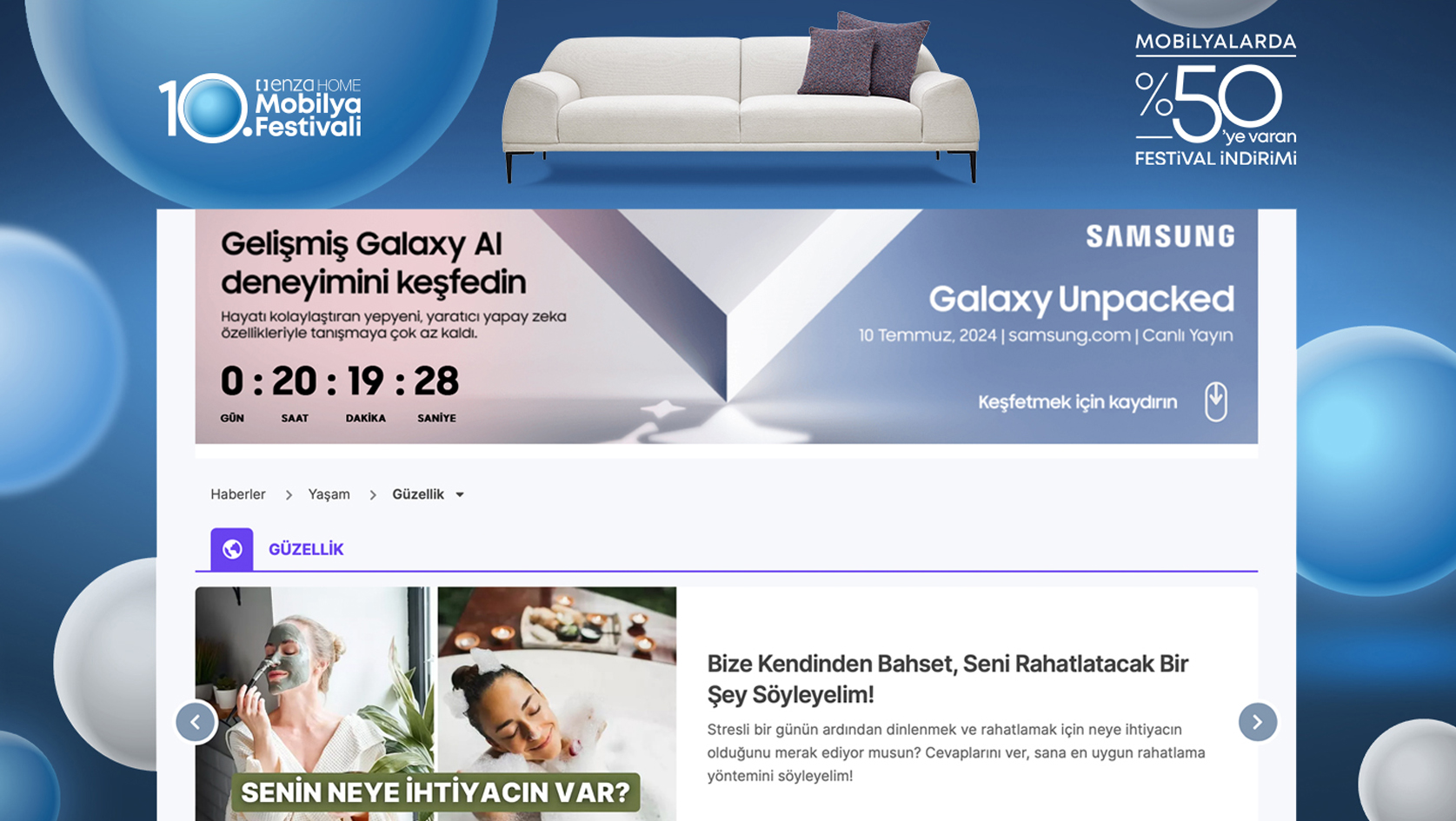 ENZA HOME 10. MOBİLYA FESTİVALİ